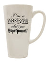 Conical Latte Coffee Mug - Celebrating the Superpower of Motherhood by TooLoud-Conical Latte Mug-TooLoud-White-Davson Sales