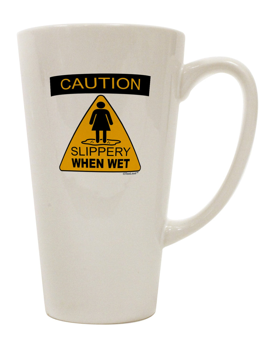 Conical Latte Coffee Mug - Designed for a Slip-Free Grip-Conical Latte Mug-TooLoud-White-Davson Sales