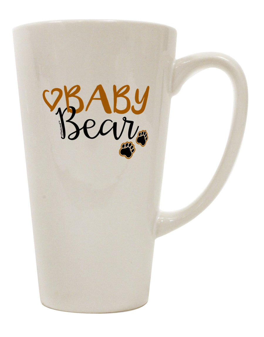 Conical Latte Coffee Mug - Expertly Crafted for Baby Bear Paws - TooLoud-Conical Latte Mug-TooLoud-White-Davson Sales