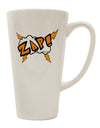 Conical Latte Coffee Mug - Expertly Crafted for Onomatopoeia ZAP - TooLoud-Conical Latte Mug-TooLoud-White-Davson Sales