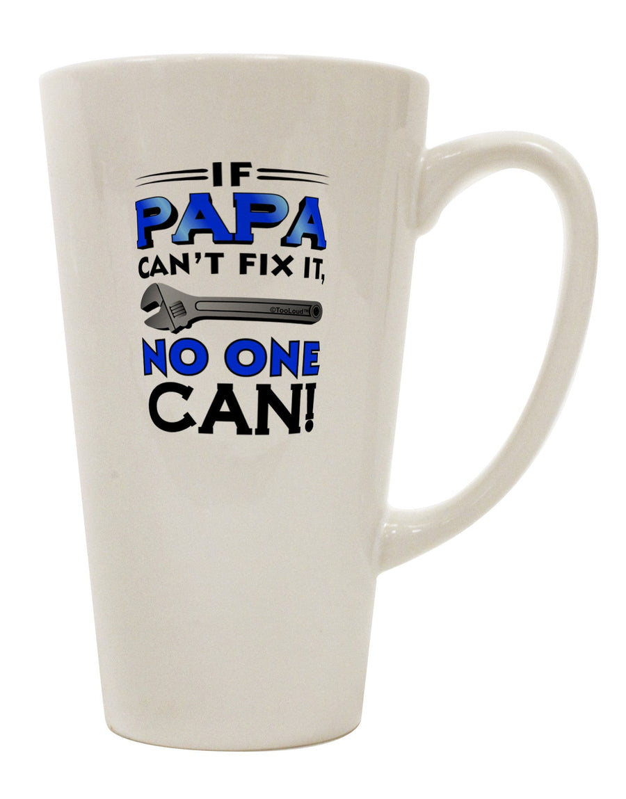 Conical Latte Coffee Mug - Expertly Crafted for Papa's Fixing Needs - TooLoud-Conical Latte Mug-TooLoud-White-Davson Sales