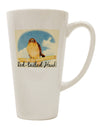 Conical Latte Coffee Mug - Expertly Crafted for Red-Tailed Hawk Enthusiasts - TooLoud-Conical Latte Mug-TooLoud-White-Davson Sales