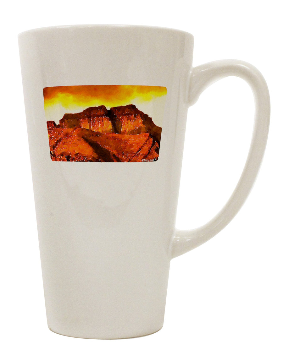 Conical Latte Coffee Mug - Expertly Crafted for San Juan Mountain Range Enthusiasts - TooLoud-Conical Latte Mug-TooLoud-White-Davson Sales