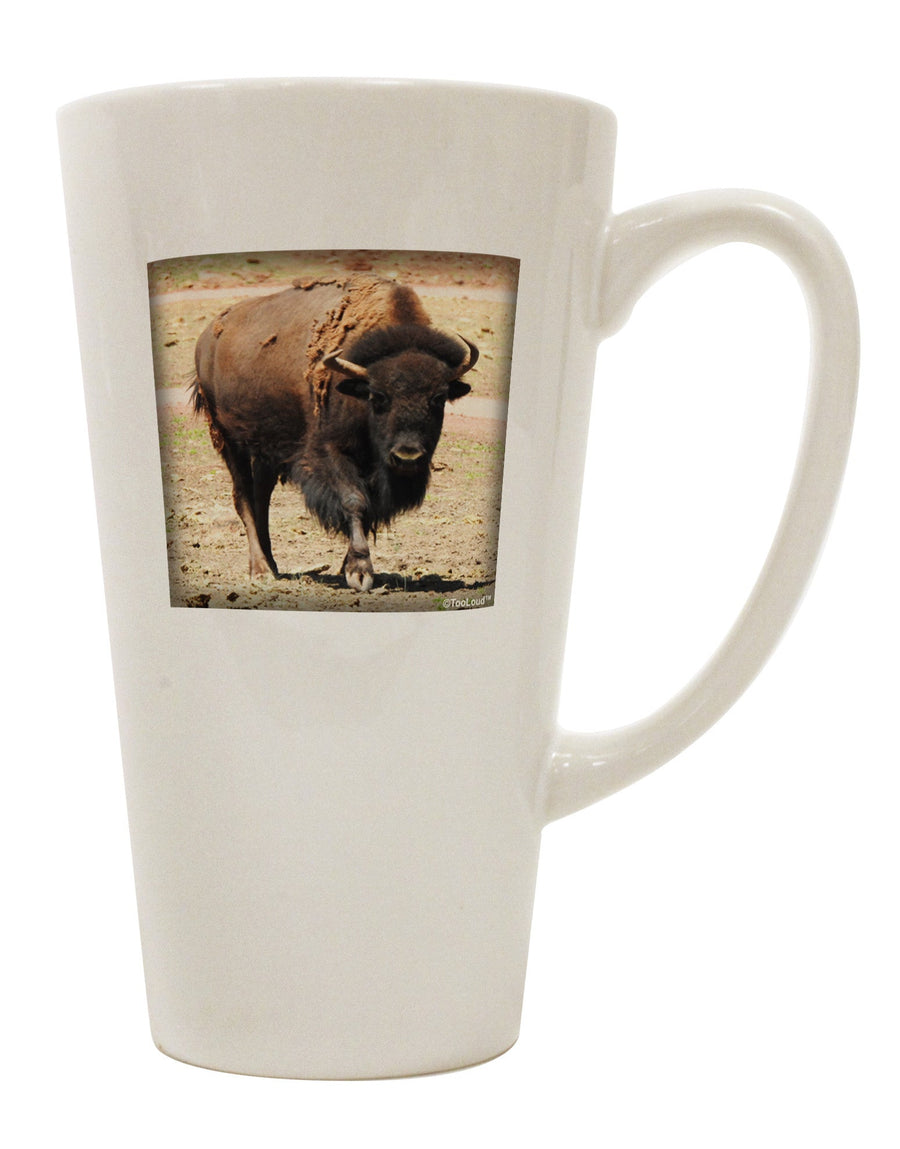 Conical Latte Coffee Mug - Expertly Crafted for Strong Bison Enthusiasts - TooLoud-Conical Latte Mug-TooLoud-White-Davson Sales