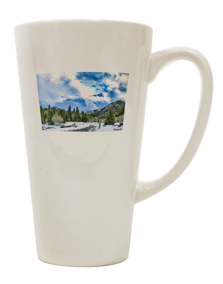 Conical Latte Coffee Mug - Expertly Crafted for the Perfect Sip-Conical Latte Mug-TooLoud-White-Davson Sales