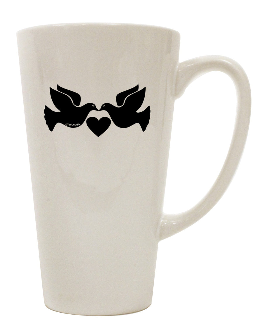 Conical Latte Coffee Mug - Expertly Crafted for Two Turtle Doves - TooLoud-Conical Latte Mug-TooLoud-White-Davson Sales