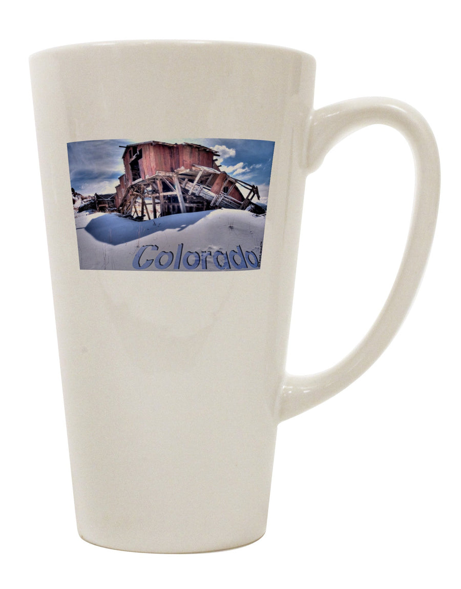 Conical Latte Coffee Mug - Expertly Crafted for Victor Mines Colorado Coffee Lovers - TooLoud-Conical Latte Mug-TooLoud-White-Davson Sales