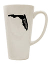 Conical Latte Coffee Mug - Expertly Crafted in the Shape of Florida, United States - TooLoud-Conical Latte Mug-TooLoud-White-Davson Sales