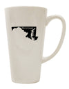 Conical Latte Coffee Mug - Expertly Crafted in the Shape of Maryland, United States - TooLoud-Conical Latte Mug-TooLoud-White-Davson Sales