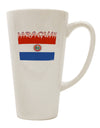 Conical Latte Coffee Mug featuring the Paraguay Flag - TooLoud-Conical Latte Mug-TooLoud-White-Davson Sales