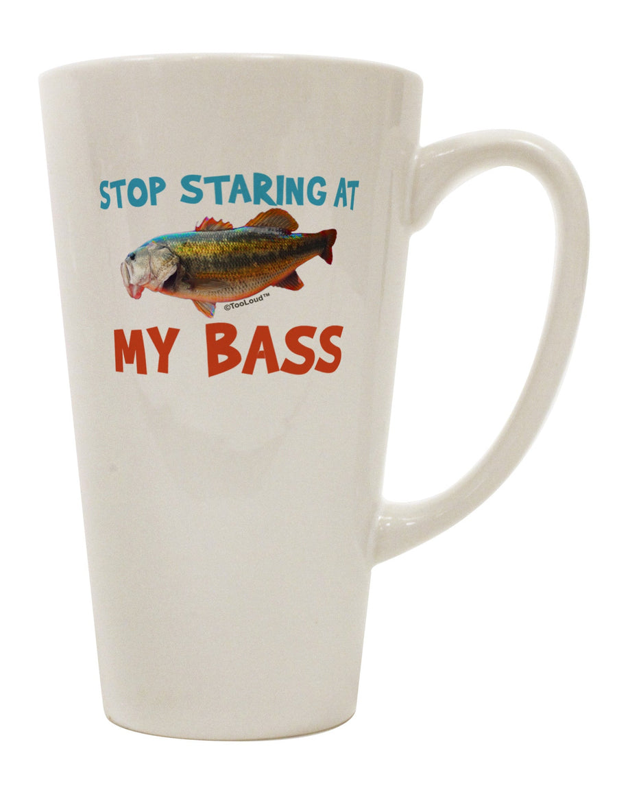 Conical Latte Coffee Mug for Bass Enthusiasts - TooLoud-Conical Latte Mug-TooLoud-White-Davson Sales