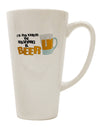 Conical Latte Coffee Mug for Beer Enthusiasts - TooLoud-Conical Latte Mug-TooLoud-White-Davson Sales