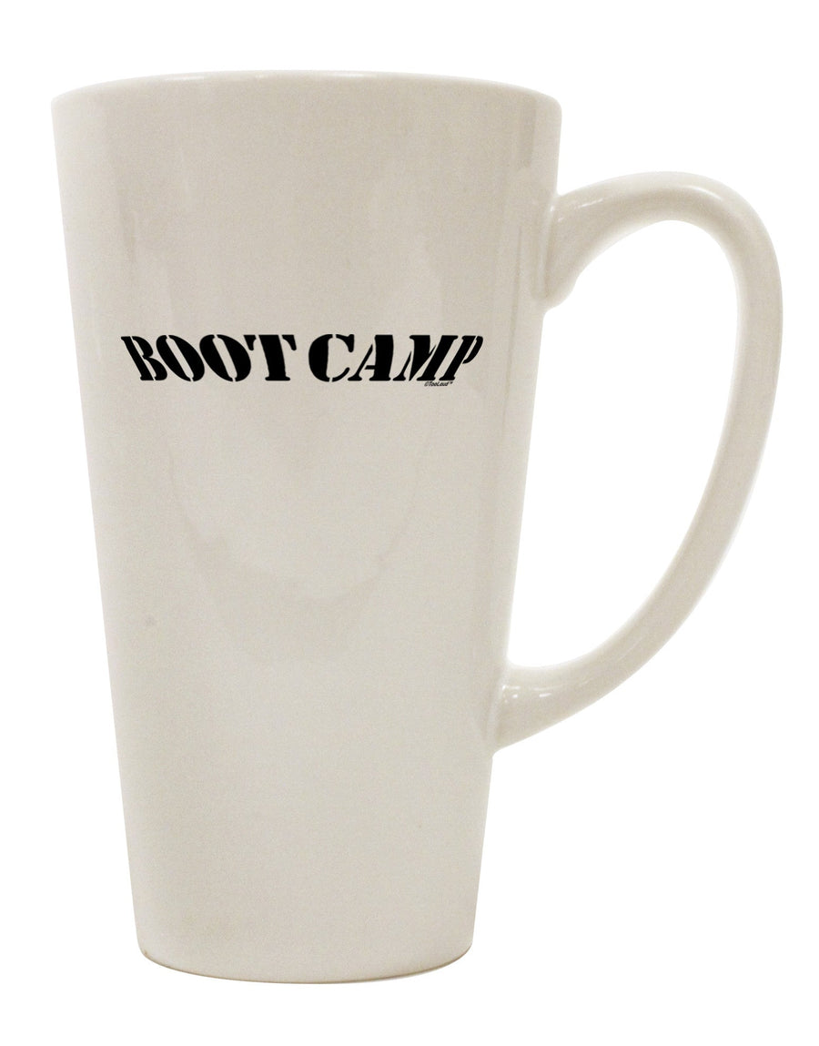 Conical Latte Coffee Mug for Bootcamp Enthusiasts - Expertly Crafted Drinkware TooLoud-Conical Latte Mug-TooLoud-White-Davson Sales