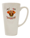 Conical Latte Coffee Mug for Celebrating Your 1st Thanksgiving - TooLoud-Conical Latte Mug-TooLoud-White-Davson Sales