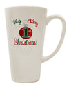 Conical Latte Coffee Mug for Celebrating Your First Christmas - TooLoud-Conical Latte Mug-TooLoud-White-Davson Sales