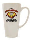 Conical Latte Coffee Mug for Dental Assistants - Enhance Your Superpower! - TooLoud-Conical Latte Mug-TooLoud-White-Davson Sales