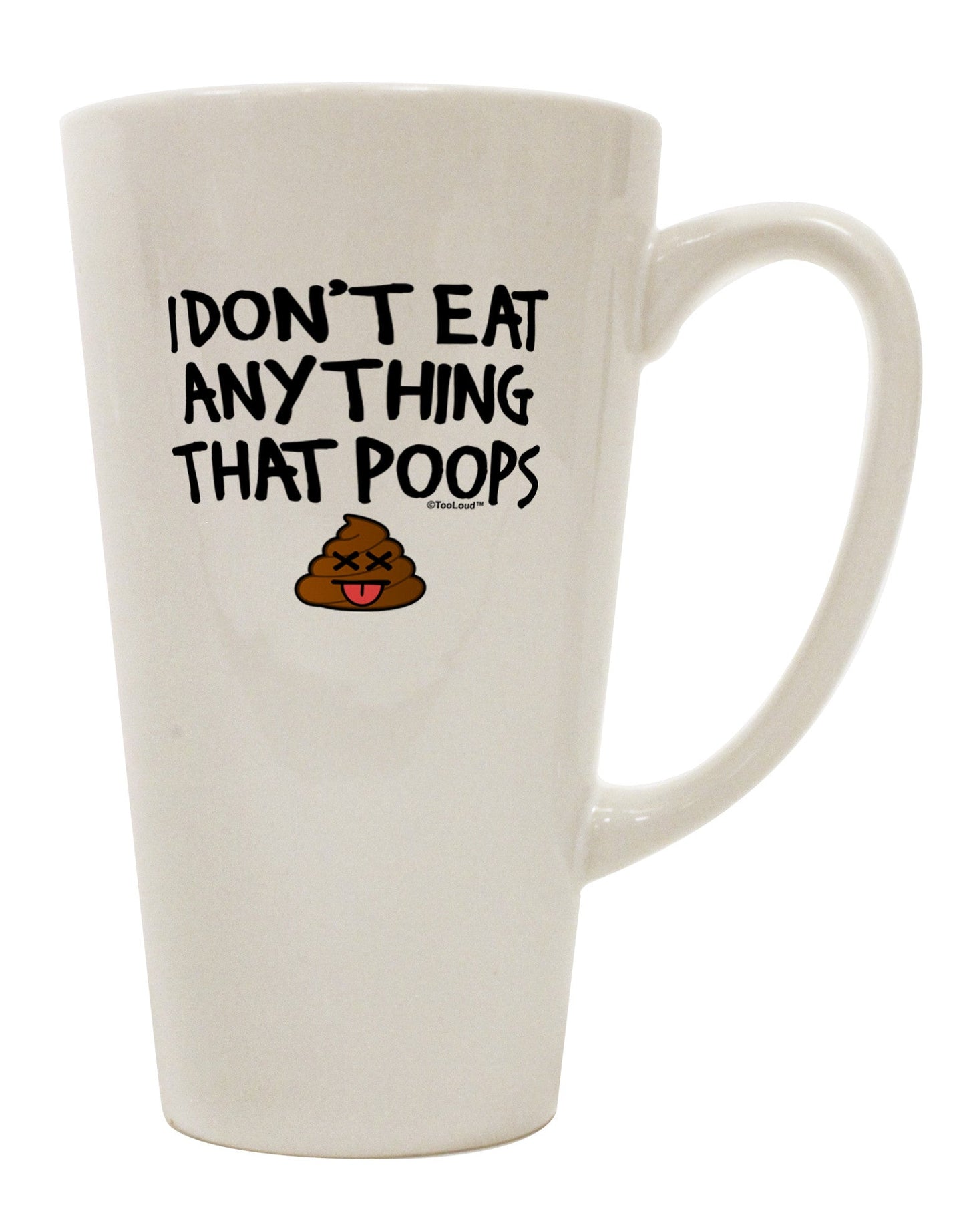 Conical Latte Coffee Mug for Discerning Drinkware Enthusiasts - TooLoud-Conical Latte Mug-TooLoud-White-Davson Sales