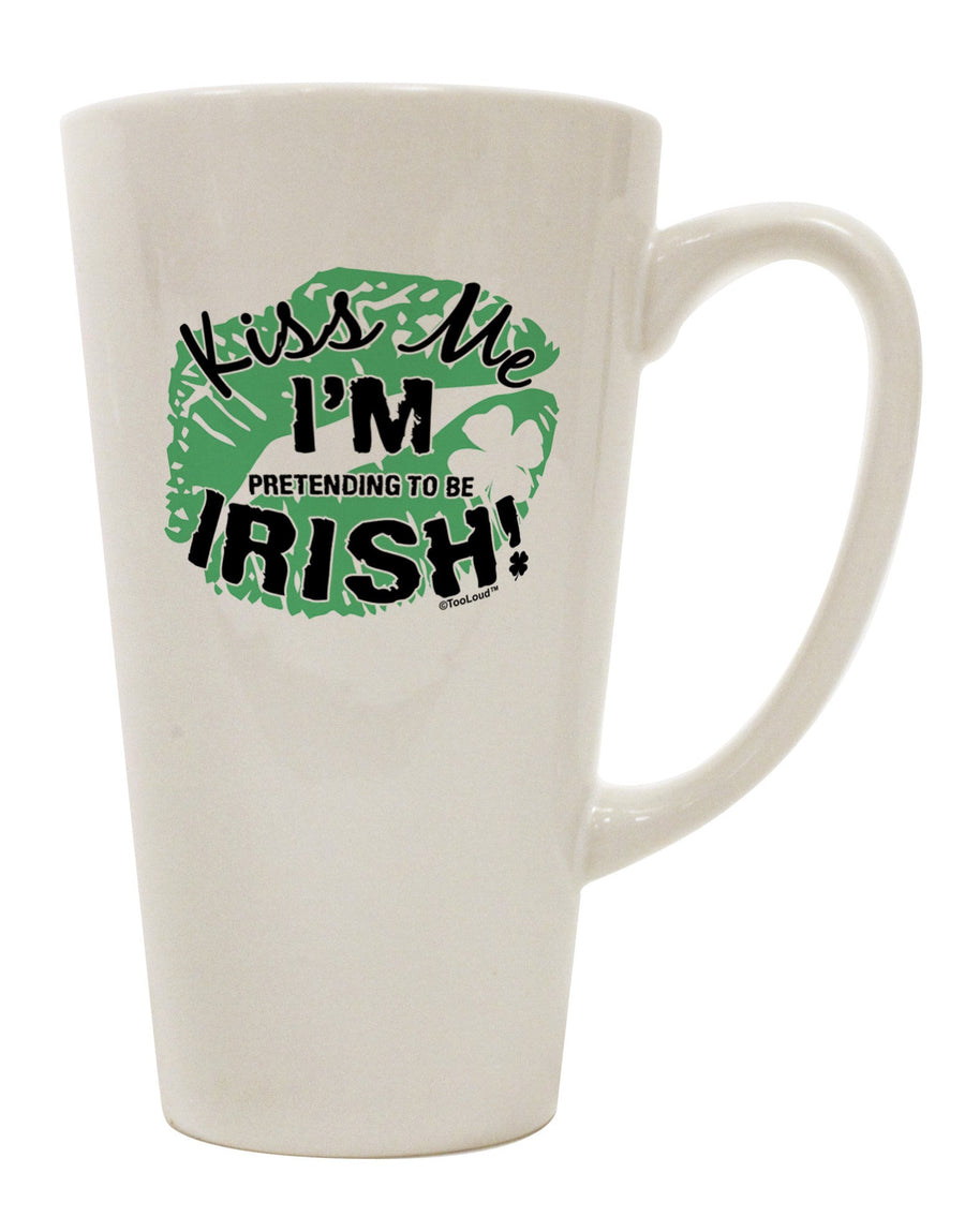 Conical Latte Coffee Mug for Embracing Irish Spirit - TooLoud-Conical Latte Mug-TooLoud-White-Davson Sales