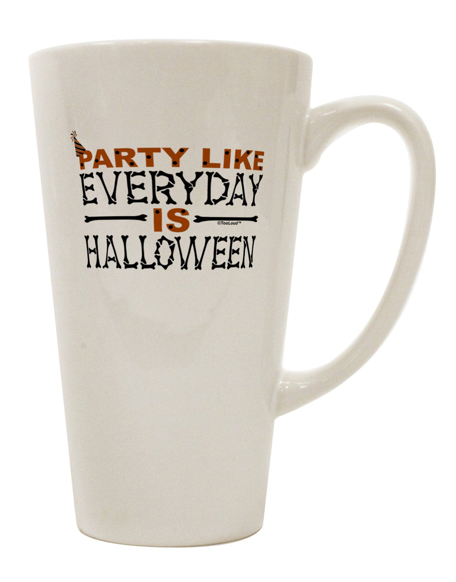 Conical Latte Coffee Mug for Everyday Halloween Delights - TooLoud-Conical Latte Mug-TooLoud-White-Davson Sales