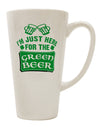 Conical Latte Coffee Mug for Green Beer Enthusiasts - TooLoud-Conical Latte Mug-TooLoud-White-Davson Sales