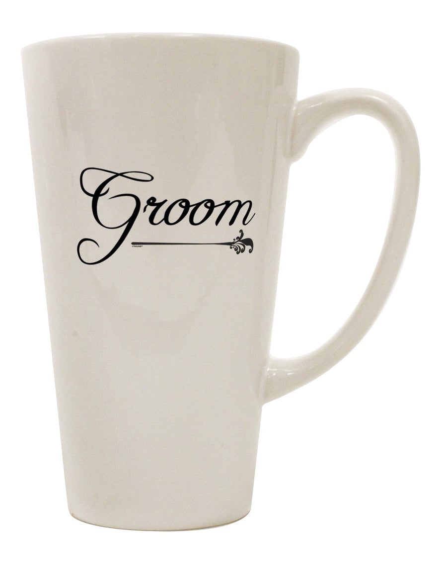 Conical Latte Coffee Mug for Groom - Expertly Crafted Drinkware TooLoud-Conical Latte Mug-TooLoud-Davson Sales