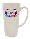 Conical Latte Coffee Mug for Heart Trance Enthusiasts - TooLoud-Conical Latte Mug-TooLoud-White-Davson Sales