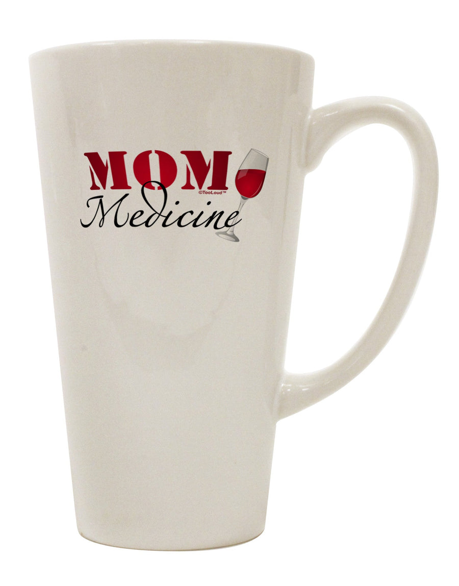 Conical Latte Coffee Mug for Moms - The Perfect Drinkware Choice for Medicinal Moments - TooLoud-Conical Latte Mug-TooLoud-White-Davson Sales