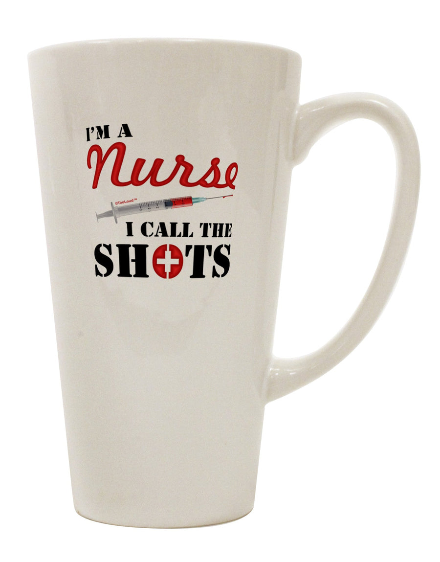 Conical Latte Coffee Mug for Nurses - Empowering the Experts in Healthcare - TooLoud-Conical Latte Mug-TooLoud-White-Davson Sales