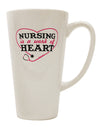 Conical Latte Coffee Mug for Nursing Professionals - A Perfect Blend of Style and Functionality TooLoud-Conical Latte Mug-TooLoud-White-Davson Sales