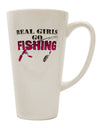 Conical Latte Coffee Mug for Passionate Female Anglers - TooLoud-Conical Latte Mug-TooLoud-White-Davson Sales