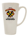 Conical Latte Coffee Mug for Plumbers - Enhance Your Superpower! - TooLoud-Conical Latte Mug-TooLoud-White-Davson Sales