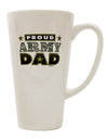 Conical Latte Coffee Mug for Proud Army Dads - TooLoud-Conical Latte Mug-TooLoud-White-Davson Sales