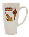 Conical Latte Coffee Mug for Savoring Ice Cream Delights - TooLoud-Conical Latte Mug-TooLoud-White-Davson Sales