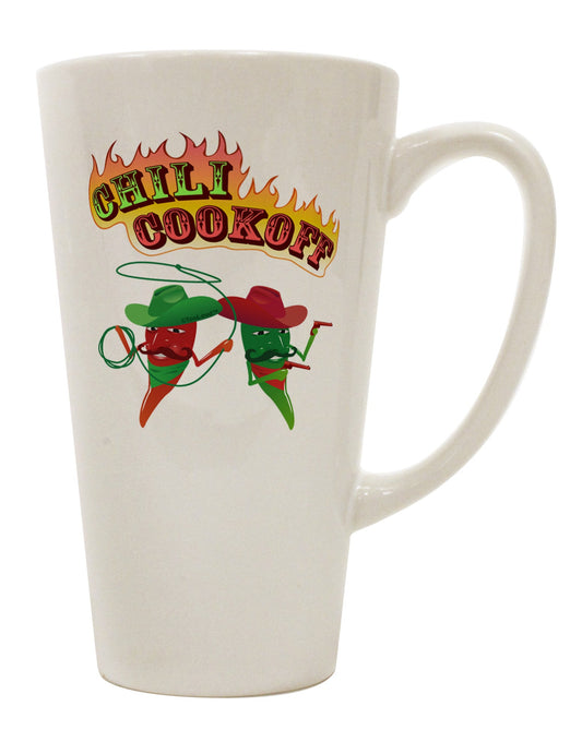 Conical Latte Coffee Mug for the Cowboy Chili Cookoff - TooLoud-Conical Latte Mug-TooLoud-White-Davson Sales