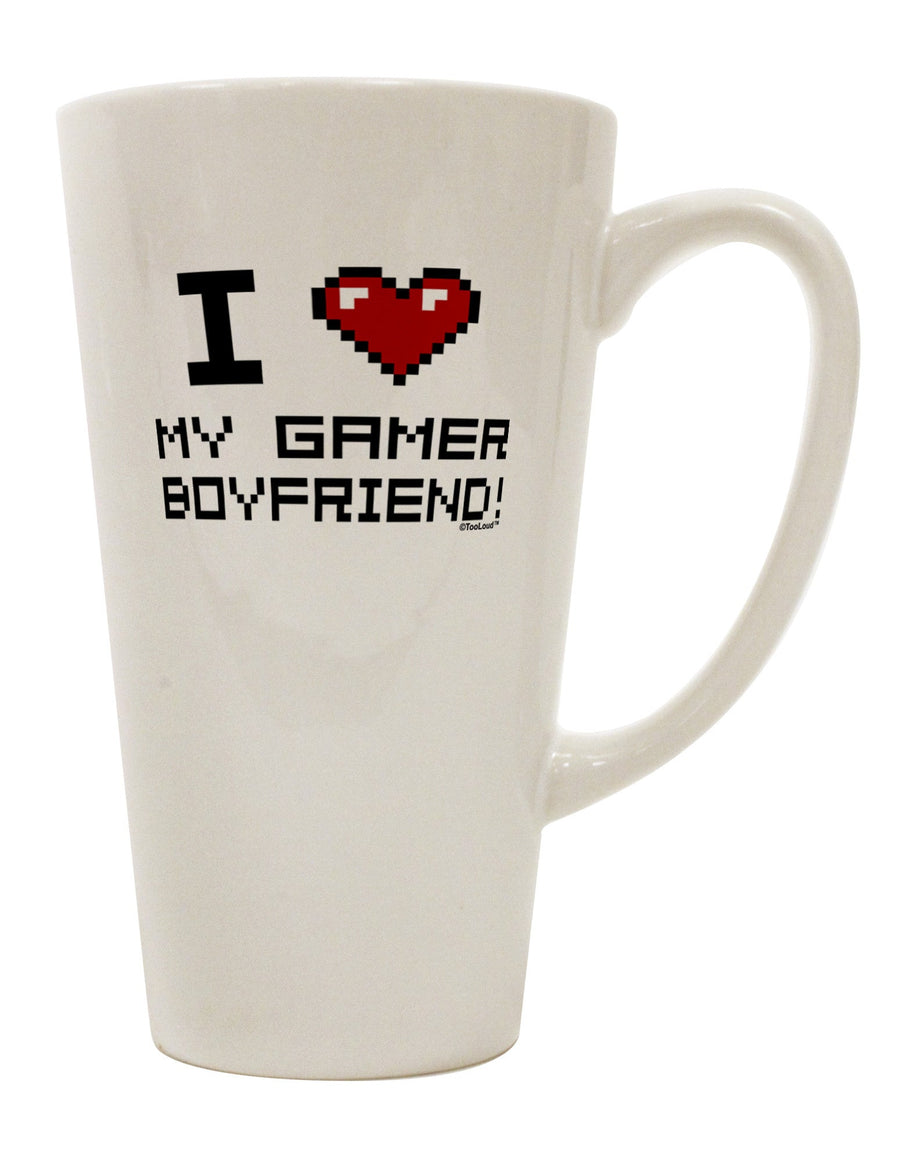 Conical Latte Coffee Mug for the Devoted Gamer Boyfriend - TooLoud-Conical Latte Mug-TooLoud-White-Davson Sales