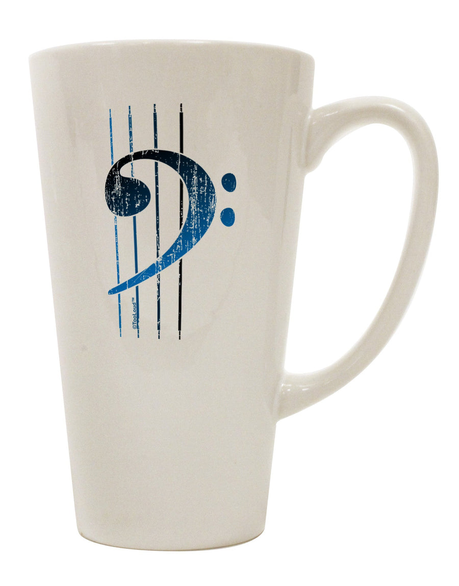 Conical Latte Coffee Mug for the Discerning Bass Strings Enthusiast - TooLoud-Conical Latte Mug-TooLoud-White-Davson Sales