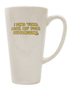 Conical Latte Coffee Mug for the Discerning Coffee Enthusiast - TooLoud-Conical Latte Mug-TooLoud-White-Davson Sales