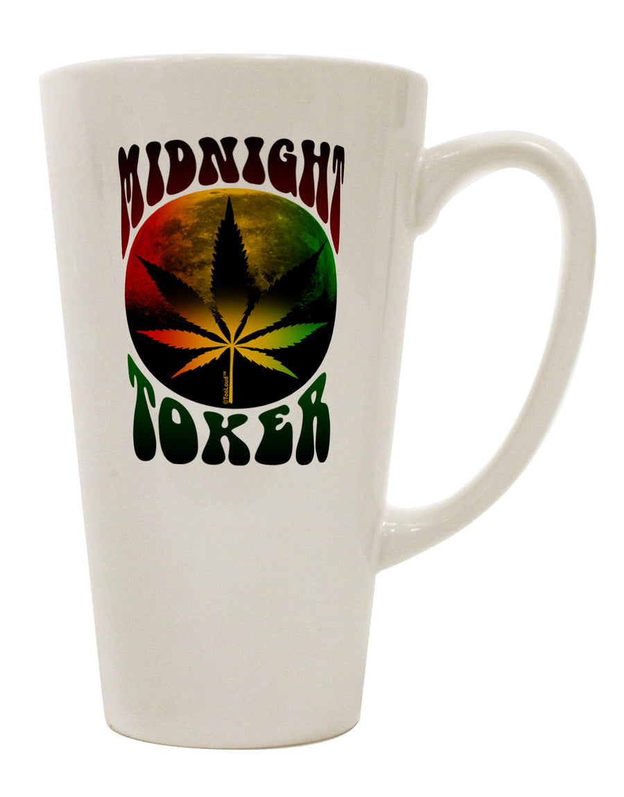 Conical Latte Coffee Mug for the Discerning Midnight Toker - TooLoud-Conical Latte Mug-TooLoud-White-Davson Sales