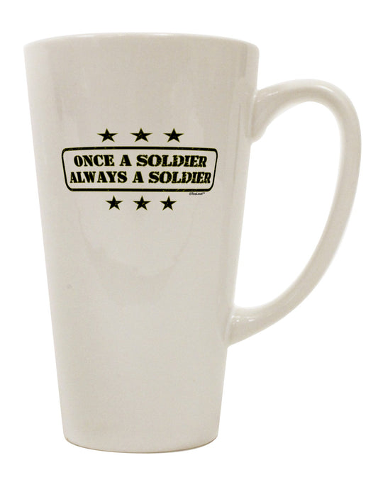 Conical Latte Coffee Mug for the Discerning Soldier - TooLoud-Conical Latte Mug-TooLoud-White-Davson Sales