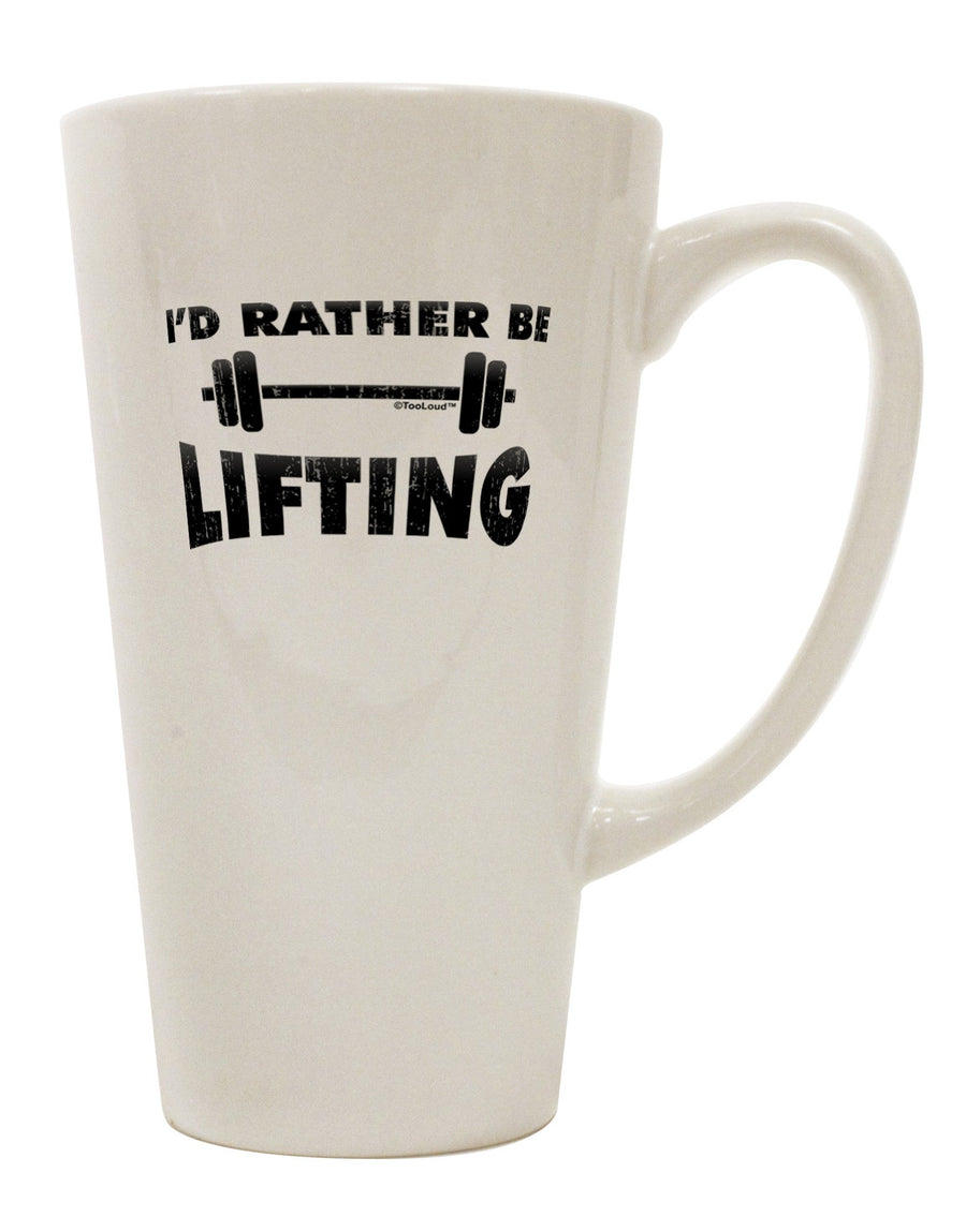 Conical Latte Coffee Mug for the Fitness Enthusiast - TooLoud-Conical Latte Mug-TooLoud-White-Davson Sales