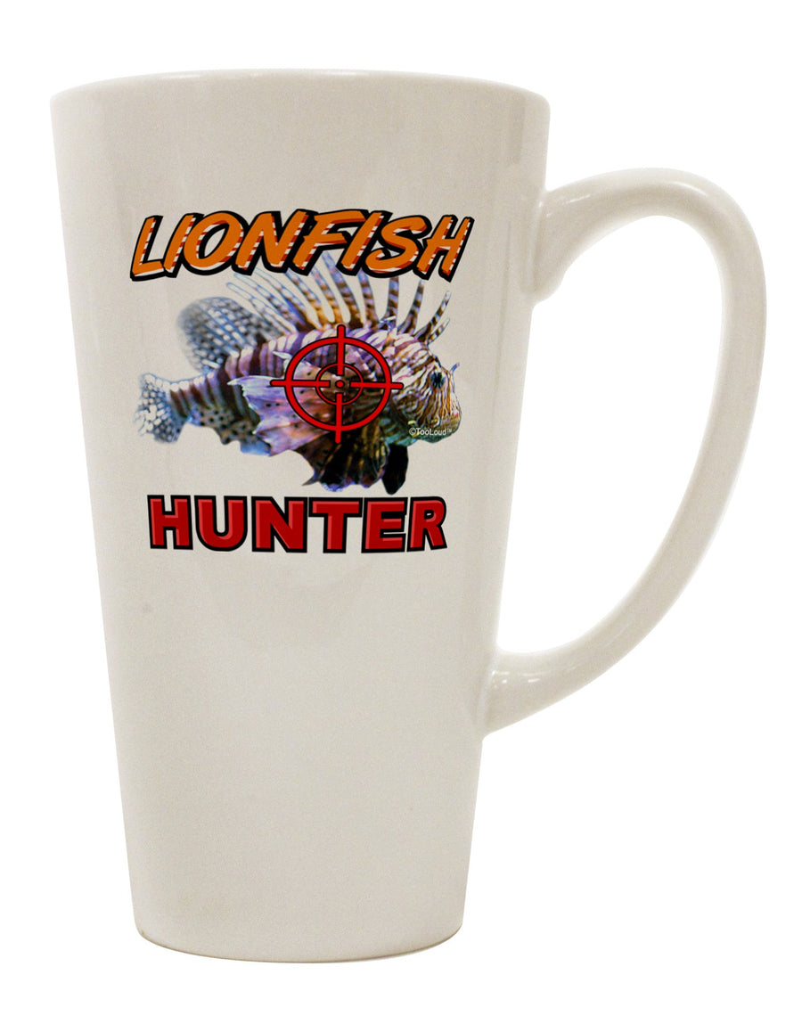 Conical Latte Coffee Mug for the Lionfish Hunter - TooLoud-Conical Latte Mug-TooLoud-White-Davson Sales