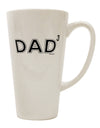 Conical Latte Coffee Mug for the Proud Dad of Three - TooLoud-Conical Latte Mug-TooLoud-White-Davson Sales