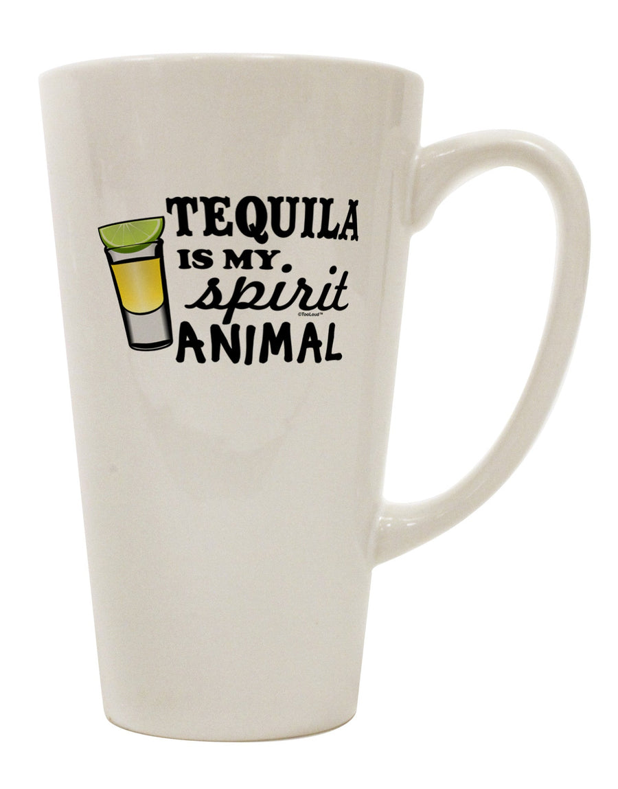 Conical Latte Coffee Mug for the Tequila Enthusiast - TooLoud-Conical Latte Mug-TooLoud-White-Davson Sales