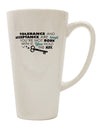 Conical Latte Coffee Mug for Tolerance and Acceptance - TooLoud-Conical Latte Mug-TooLoud-White-Davson Sales