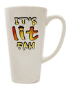 Conical Latte Coffee Mug - Perfect for a Lit Fam Experience - TooLoud-Conical Latte Mug-TooLoud-White-Davson Sales