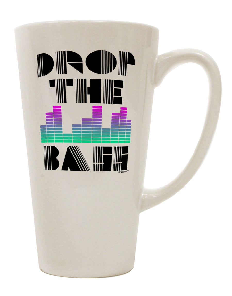 Conical Latte Coffee Mug - Perfect for Bass Enthusiasts! - TooLoud-Conical Latte Mug-TooLoud-White-Davson Sales