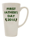 Conical Latte Coffee Mug - Perfect for Celebrating First Father's Day 2015 TooLoud-Conical Latte Mug-TooLoud-White-Davson Sales