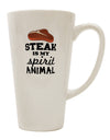 Conical Latte Coffee Mug - Perfect for Embracing Your Inner Steak Lover-Conical Latte Mug-TooLoud-White-Davson Sales