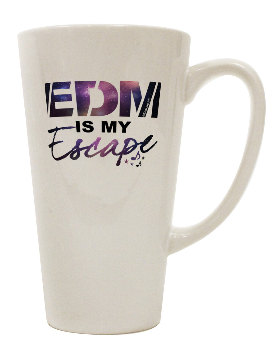 Conical Latte Coffee Mug - Perfect for Enjoying EDM Escapes TooLoud-Conical Latte Mug-TooLoud-White-Davson Sales