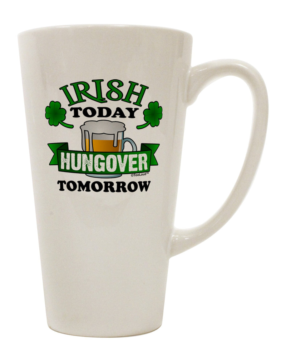 Conical Latte Coffee Mug - Perfect for Irish Coffee Enthusiasts - TooLoud-Conical Latte Mug-TooLoud-White-Davson Sales